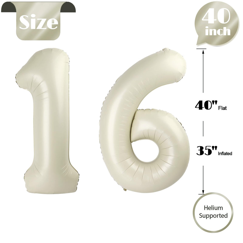 IWERP cream anniversary decor balloon for elegant celebrations