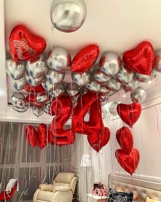 IWERP durable 40-inch red balloon ensures long-lasting party displays.