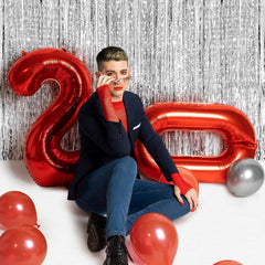 IWERP giant 40-inch number balloon creates a striking stage backdrop.