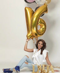 iwerp gold balloon wall decor centerpiece for celebrations