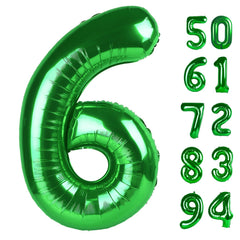 IWERP Green 6-balloon 40-inch creates a bold birthday backdrop.