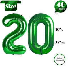 IWERP Green balloon supports helium or air inflation for versatility.