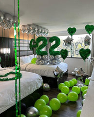 IWERP green birthday decorations 15th birthday for bold centerpieces.