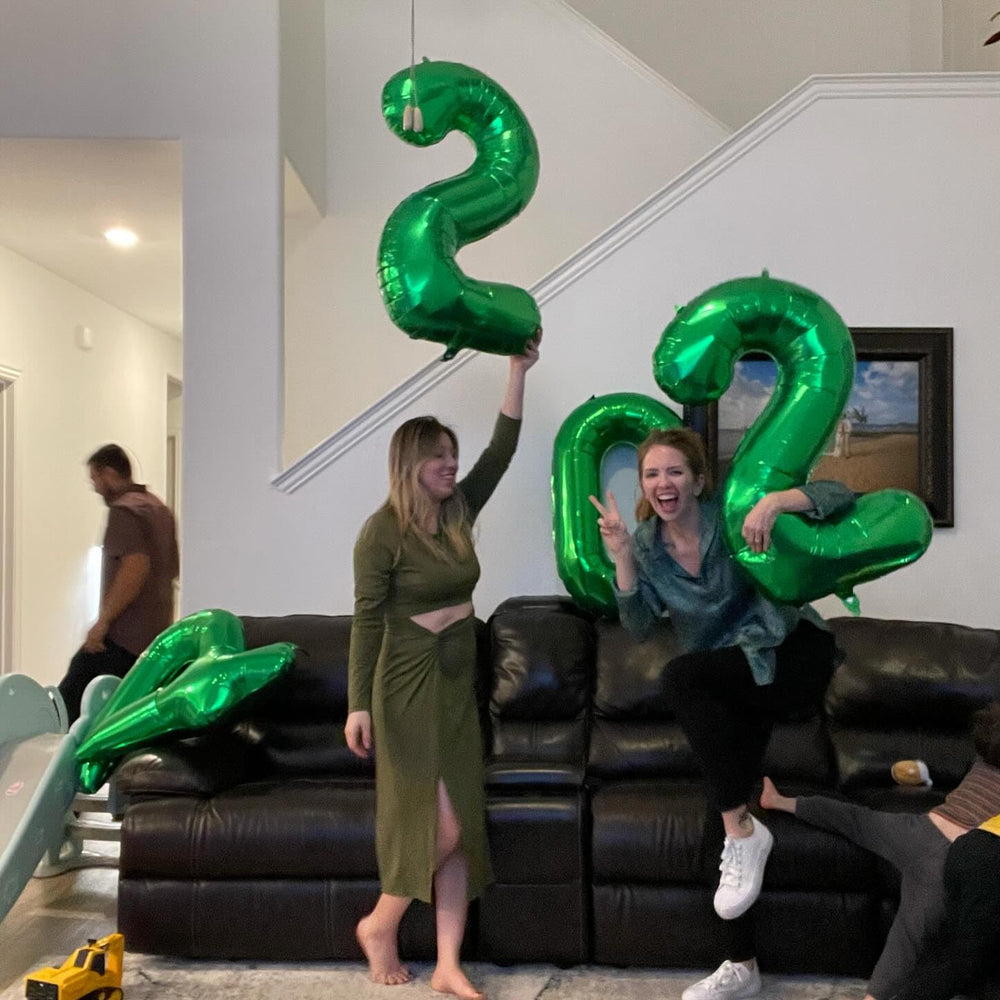 IWERP close-up of the green number 3 balloon finish