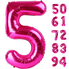 IWERP hot pink 40 inch foil balloon for a striking photo backdrop