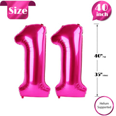 IWERP hot pink number balloon doubles as a cute photo prop.