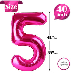IWERP hot pink 5 balloon with self-sealing valve for easy reuse.