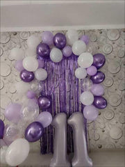 IWERP Lavender Number 0 Balloon stored after reuse for future events