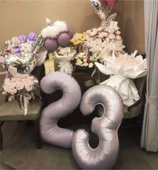 IWERP Lavender balloon with self sealing valve simplifies inflation and reuse