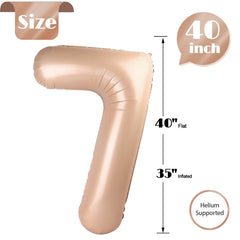 IWERP jumbo 7 balloon creates a striking focal point for celebrations.
