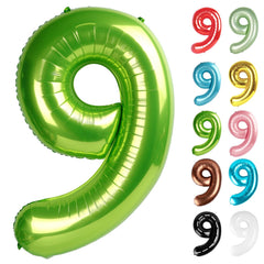 IWERP light-green 9 balloon 40 inch creates a bold birthday photo backdrop.