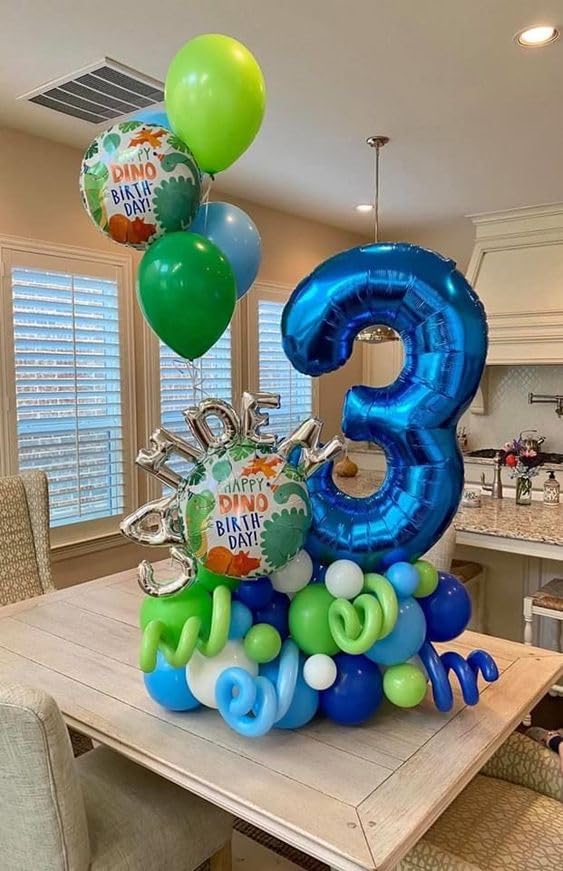 IWERP navy blue 3-balloon packaging includes easy-to-follow assembly tips