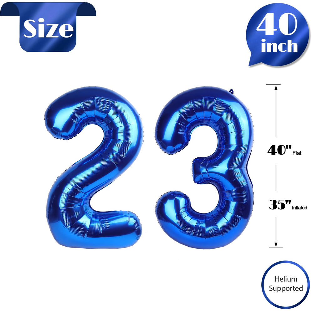 IWERP navy blue backdrop balloon for photo ops and themed parties.