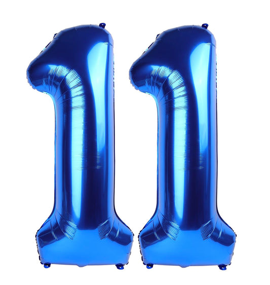 IWERP Navy Blue 11 balloon creates a striking photo backdrop for birthdays.