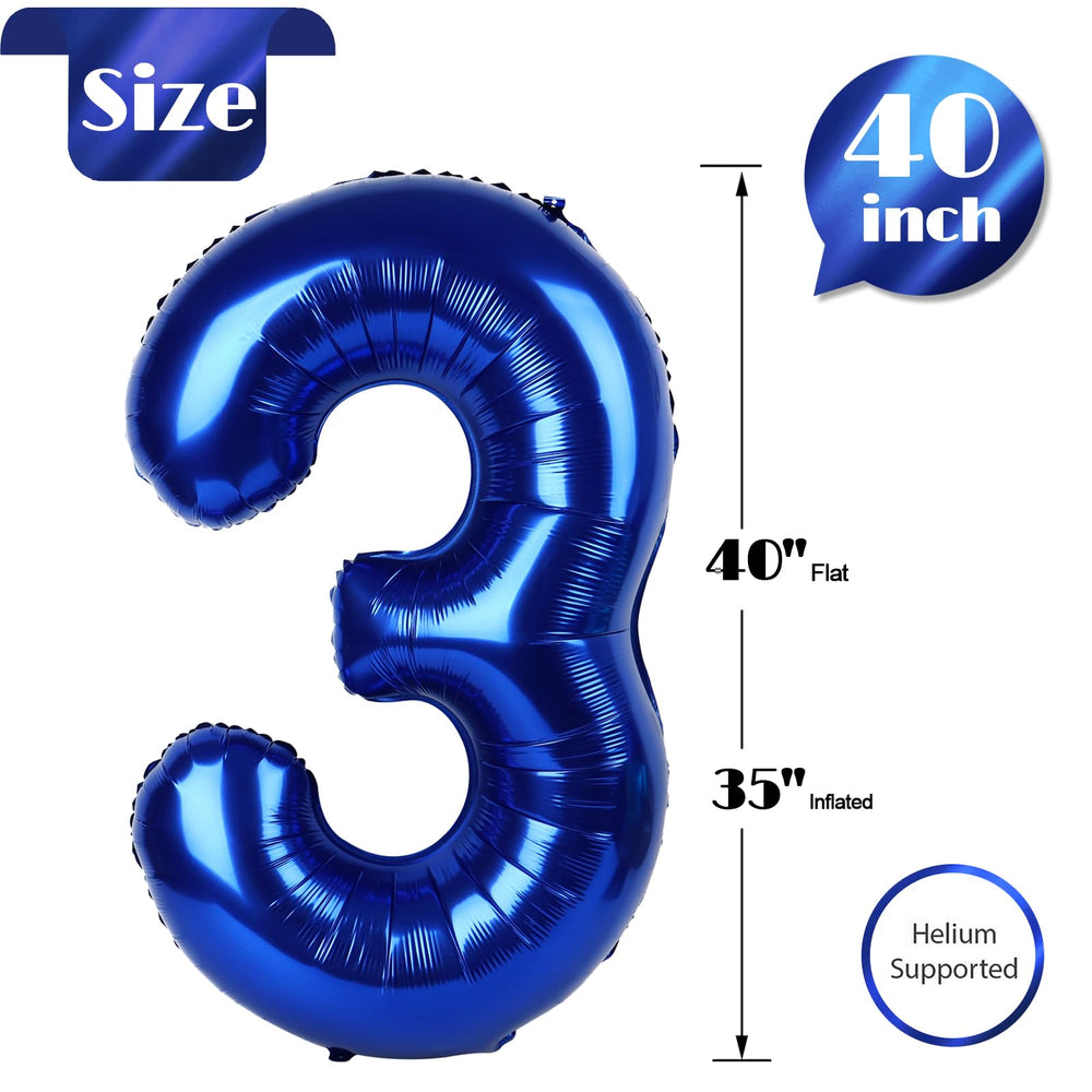 IWERP Night Blue 3-balloon 40-inch floating setup for helium or air adventures.