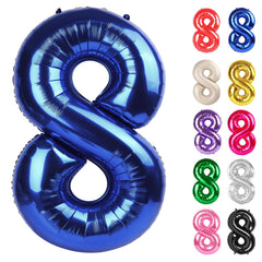 IWERP Night Blue 40-Inch 8 Balloon for eye-catching birthday displays.