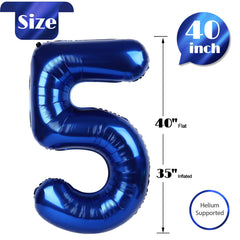 IWERP Night Blue 5-Balloon backdrop decor, adds elegance to celebrations.