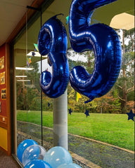 IWERP Night Blue Number 1 balloon adds milestone party magic.