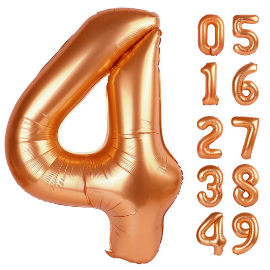 IWERP orange 4-balloon 40-inch foil balloon adds bold color to photo backdrops.