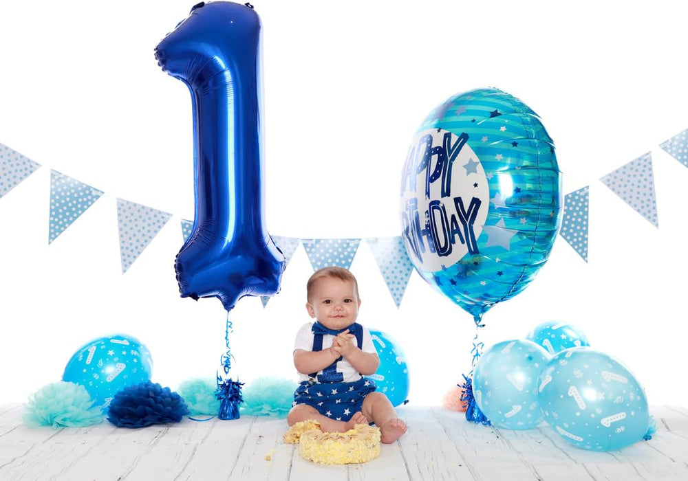 IWERP party prop ideal for vibrant first birthday moments.