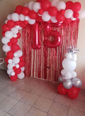 IWERP party entrance accent red 6 balloon enhances celebrations for boys and girls
