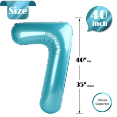 IWERP pearlescent blue balloon inflation options for versatile setups: helium or air.
