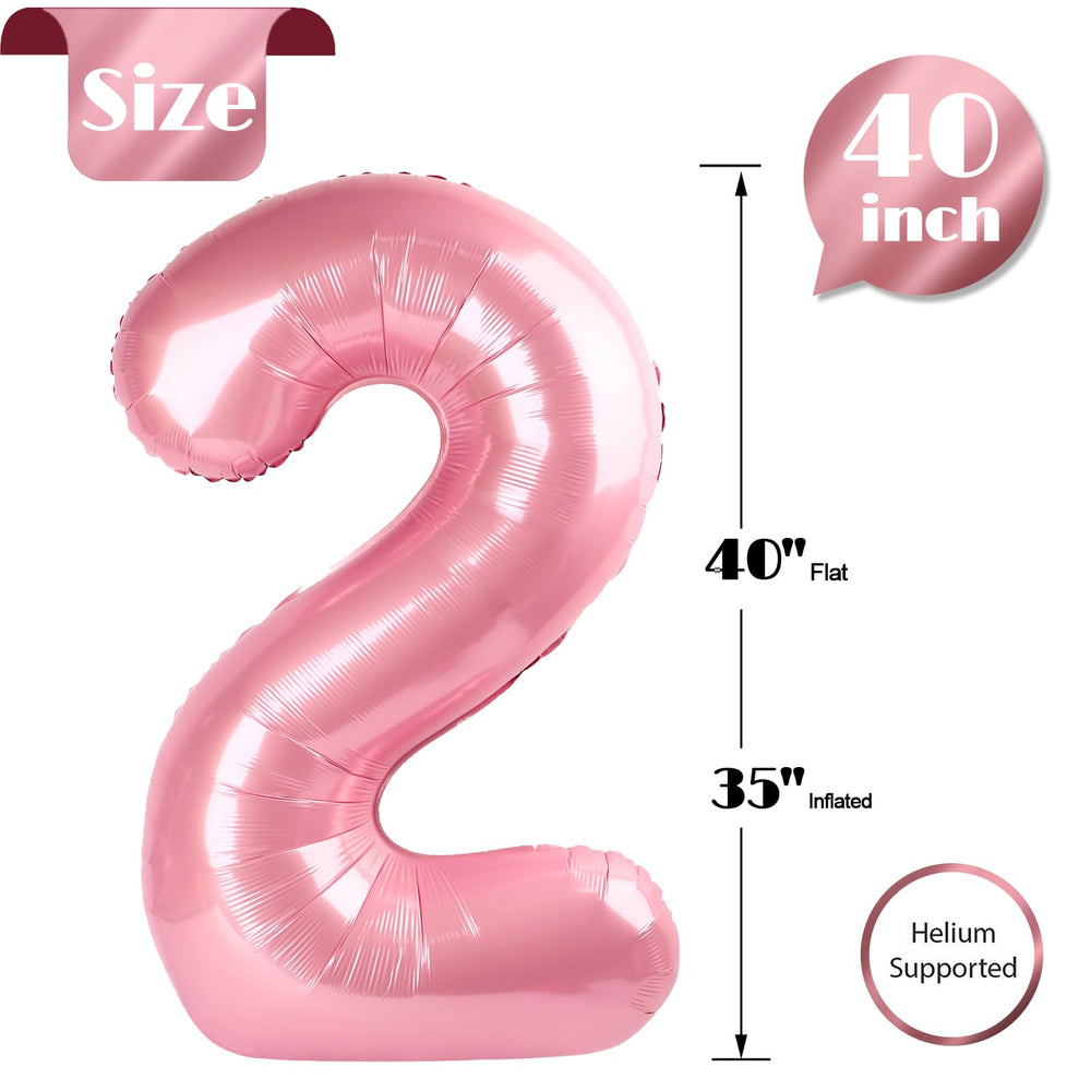 IWERP pearlescent pink 2 balloon enhances photo booths and special occasion decor.