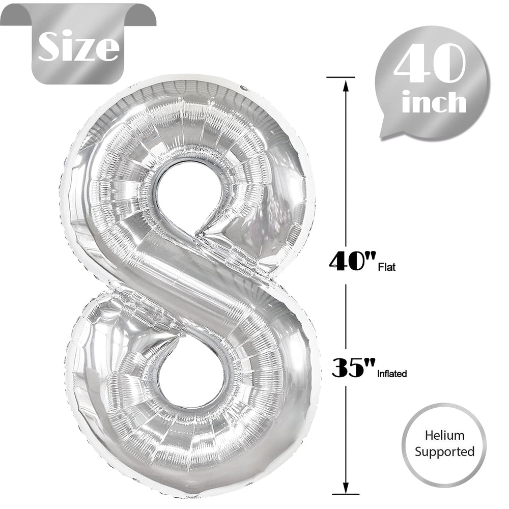 IWERP photo backdrop balloon 8 enhances birthday party pictures.