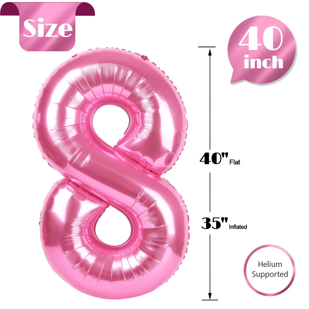 IWERP 40-inch pink balloon creates a bold focal point for celebrations.