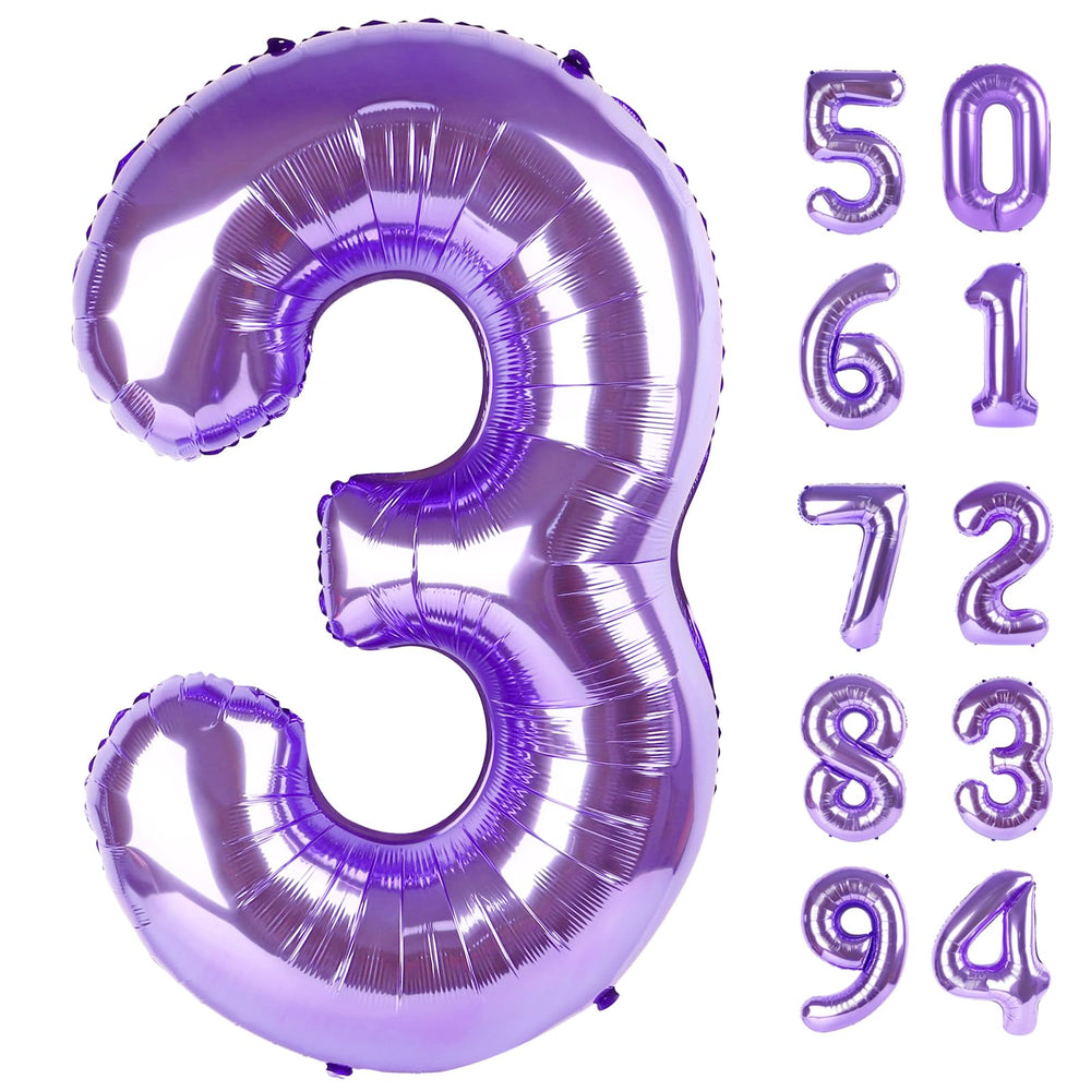 IWERP Purple 40-inch 3-balloon decor for memorable photoshoots.