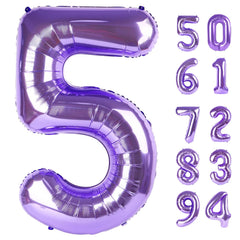 IWERP purple number 5 balloon 40 inch ideal for a bold birthday photo backdrop