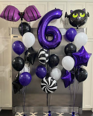 IWERP Purple Number Balloon 40 Inch with other purple decor for cohesive styling