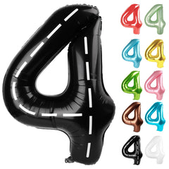 IWERP Race Car Number 4 Balloon 40-Inch creates a bold birthday centerpiece and photo backdrop.