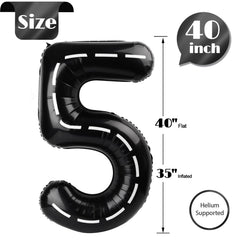 IWERP Race Car Number 5 balloon with self-sealing valve, easy inflation and storage.