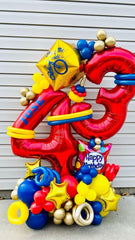 IWERP 40-inch red 3-balloon ready to wow guests.