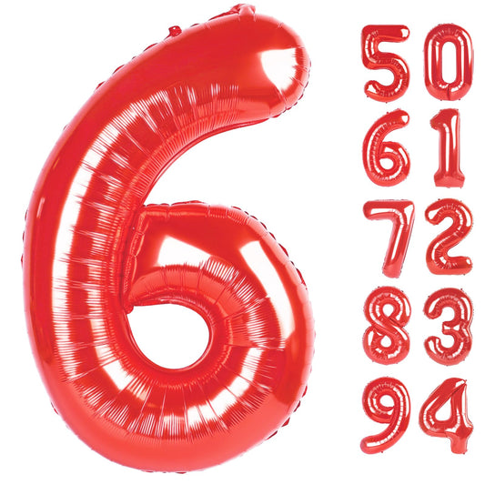 IWERP Red 6 balloon 40 inch creates a dramatic birthday photo backdrop.