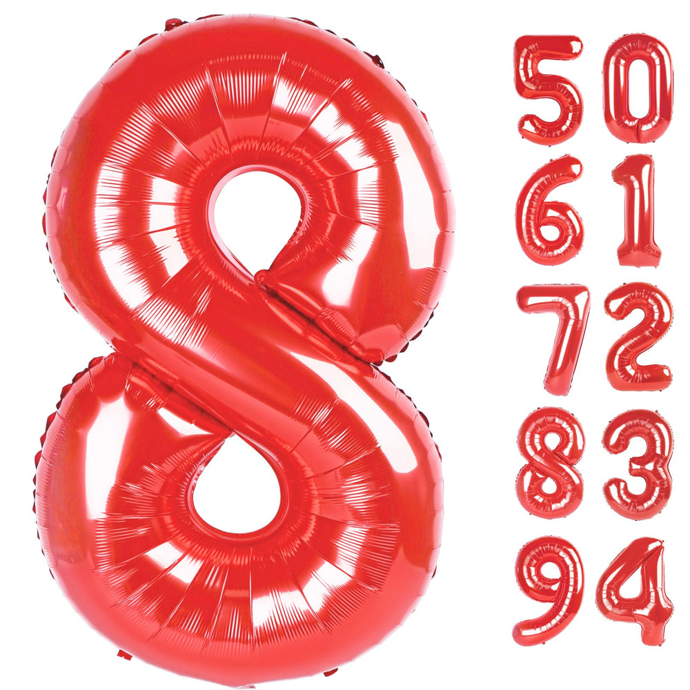 IWERP Red 8 balloon 40-inch focal backdrop for photos