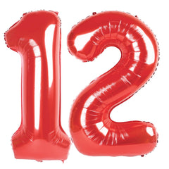 IWERP red 12 balloon 40 inch creates a bold birthday backdrop.