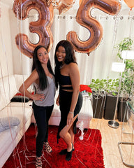 IWERP rose gold 40th birthday decor for photo-ready backdrops.
