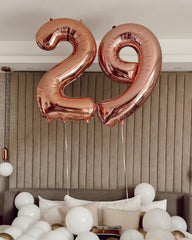 IWERP Rose Gold 9-balloon photoshoot backdrop add sparkle.