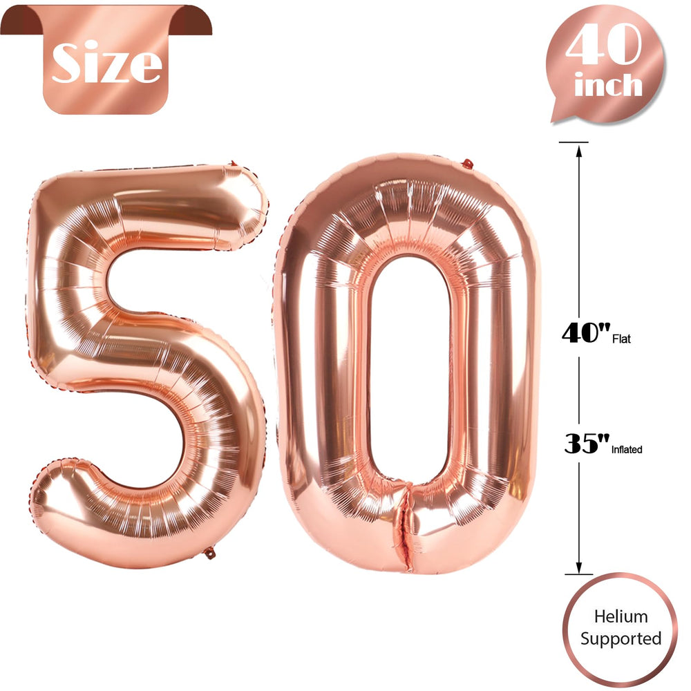 IWERP rose gold balloon closeup highlights shimmer and premium finish