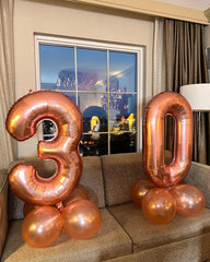 IWERP rose gold balloon storage deflated for reuse after the party