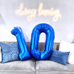 IWERP Self-sealing navy 11 balloon simplifies setup and reuse.