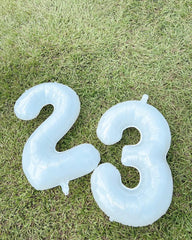 IWERP white 3-balloon durable material stands up to long celebrations