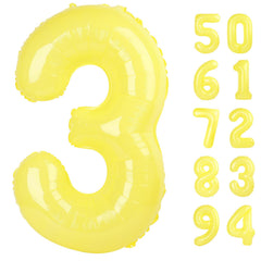 IWERP Yellow 3 Balloon 40 inch centerpiece for memorable birthday photos.