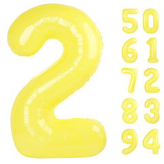 IWERP Yellow 40in number balloon 2 creates a striking photoshoot backdrop.