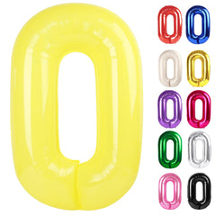 IWERP Yellow 0 Balloon 40 Inch creates a bold birthday backdrop.