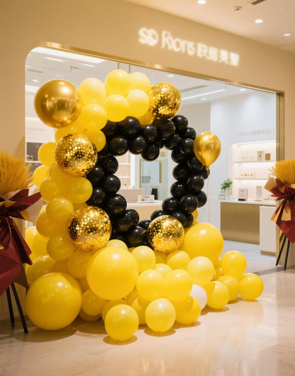 IXVAN arch-kit yellow balloons enabling quick garland builds