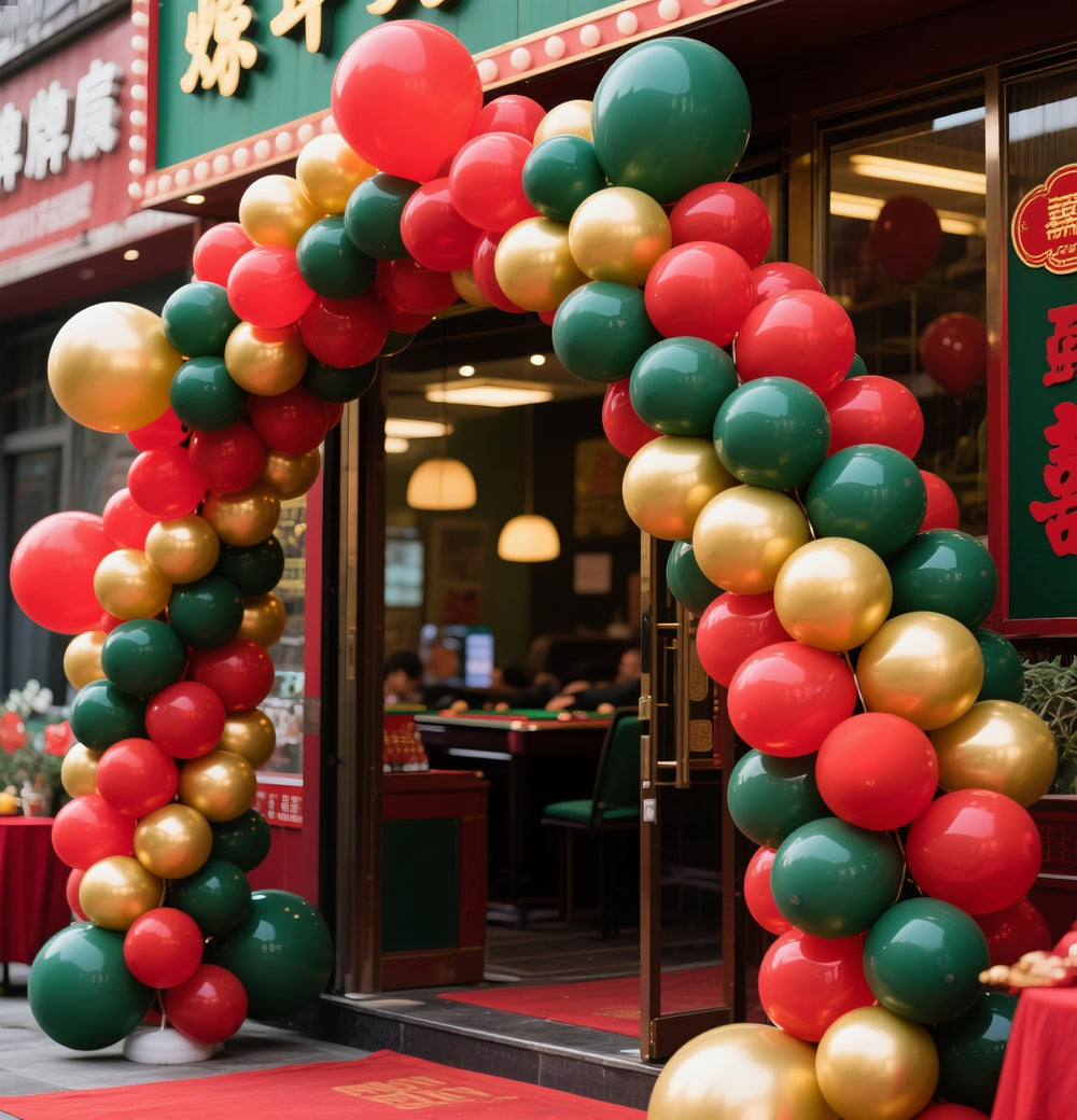 IXVAN balloon arch kit in metallic gold for easy DIY decoration