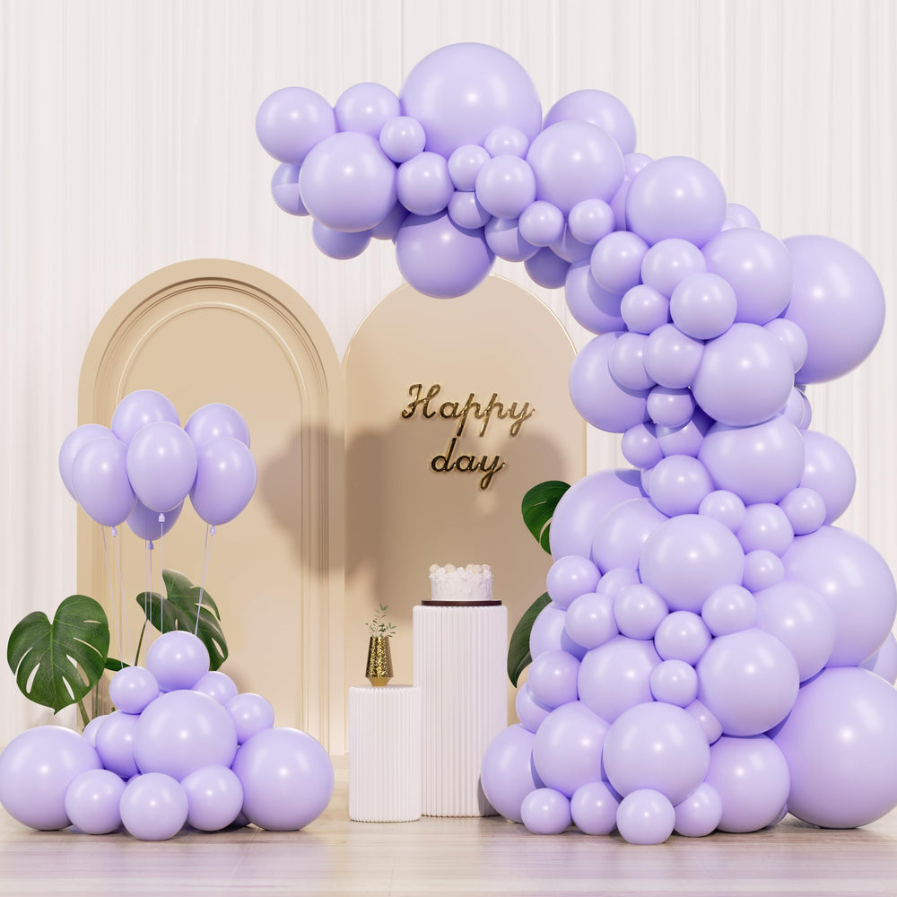IXVAN pastel purple 18-inch balloon for garland display.